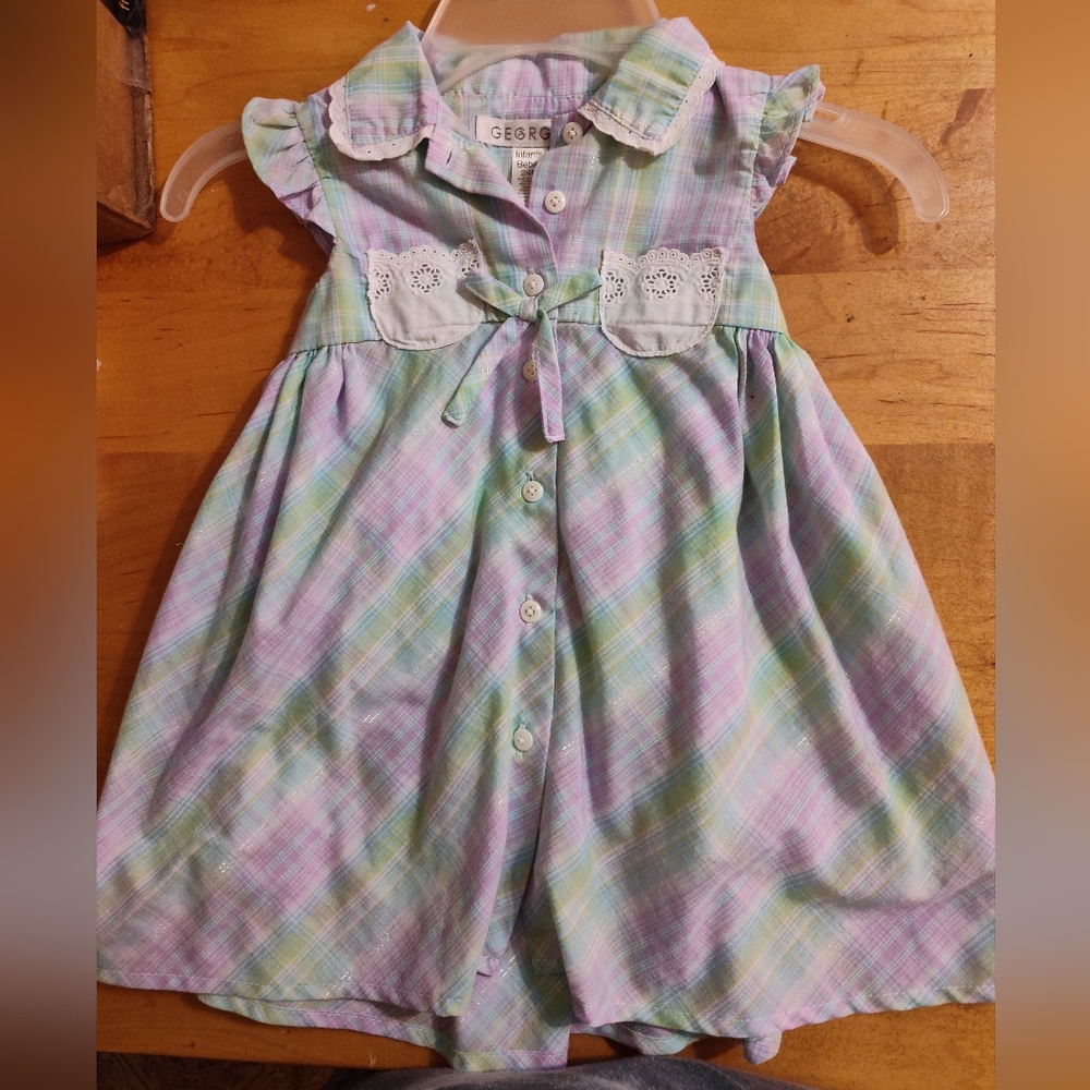 George Pastel Plaid Baby Dress